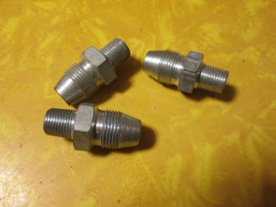 NOS Harley Panhead Knucklehead Oil Pump Fittings